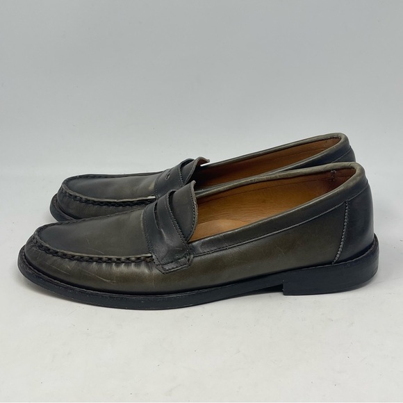 Allen Edmonds Dylan Penny Loafers Mens 8.5 D Burnished Green Leather Shoes main image 8